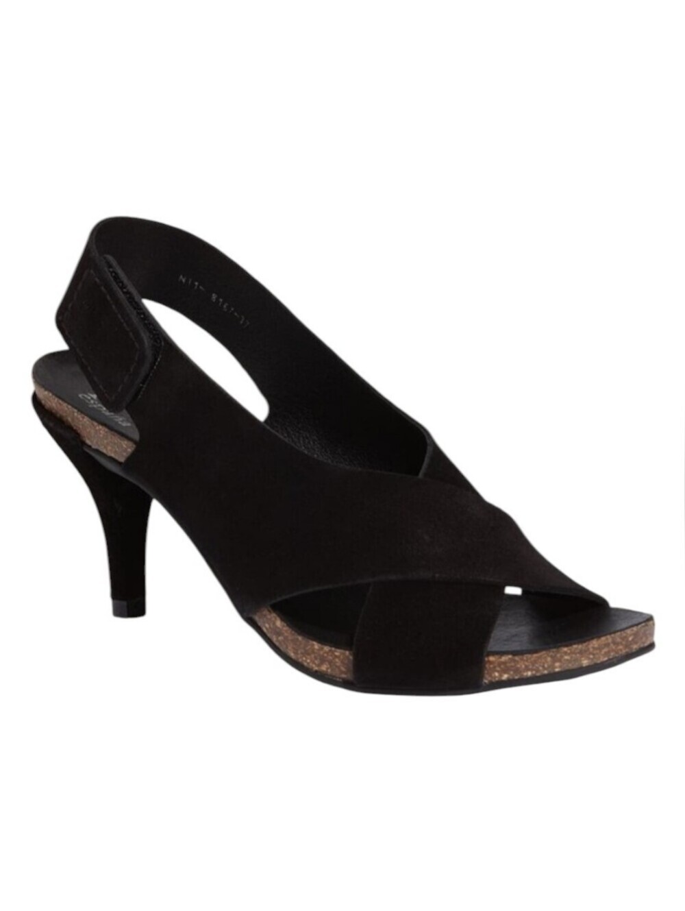 Pedro Garcia Black Slingback Suede Sandal Women's Size 38.5